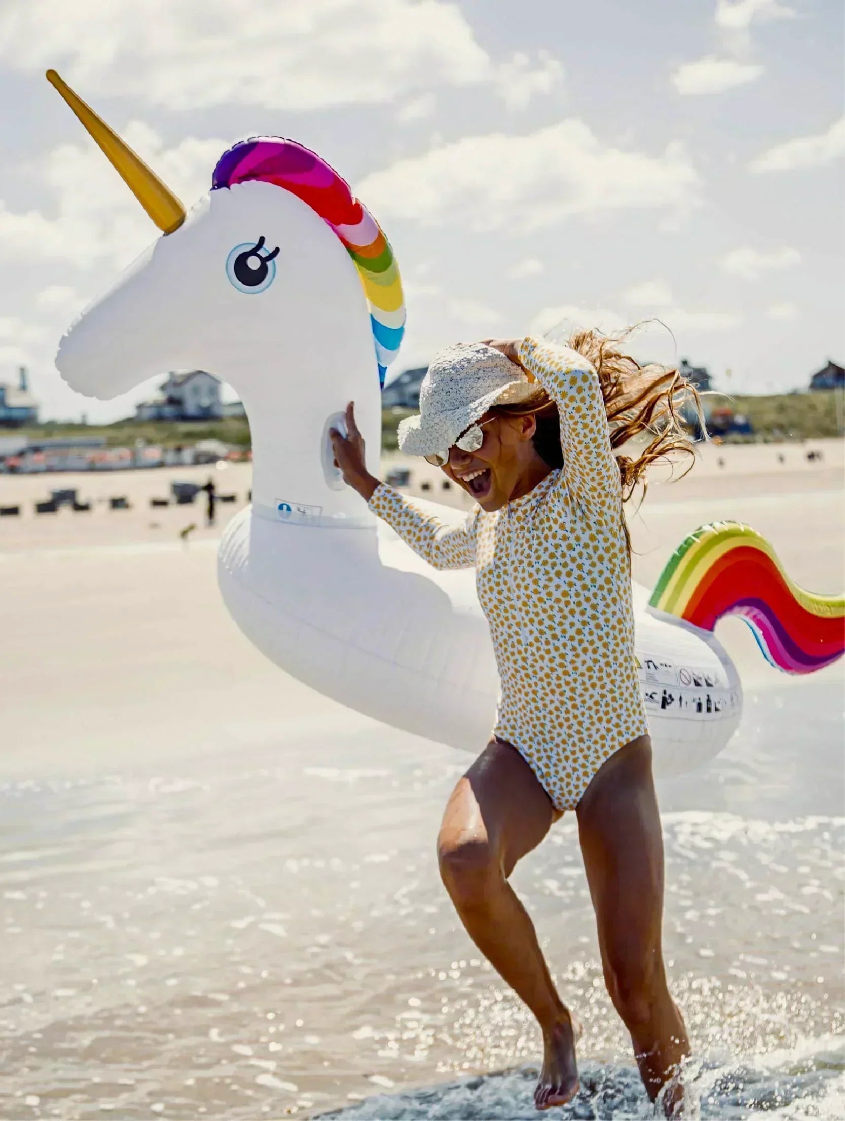 Get yourself the huge inflatable unicorn you see everywhere on the internet