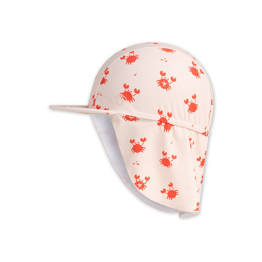 Sun Cap - Beige/Red - Crabby