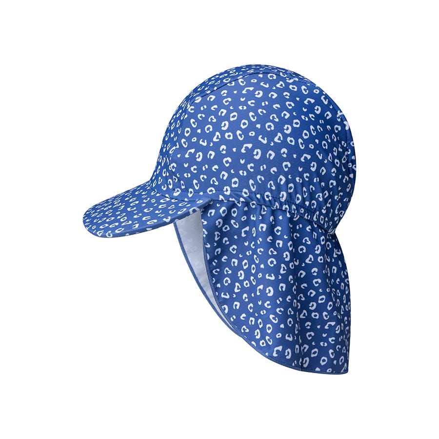 Sun Cap - Blue - Leopard