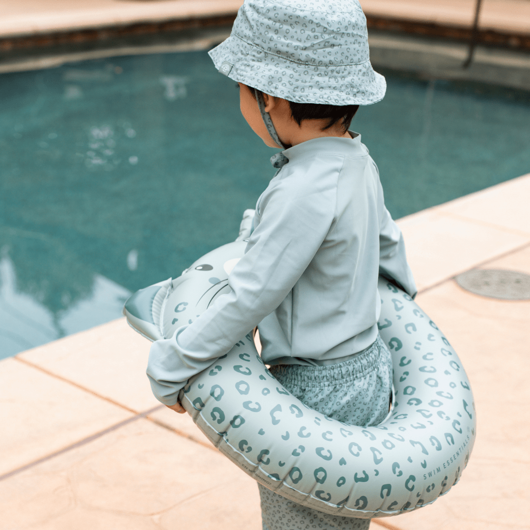 Sun Hat - Green - Leopard