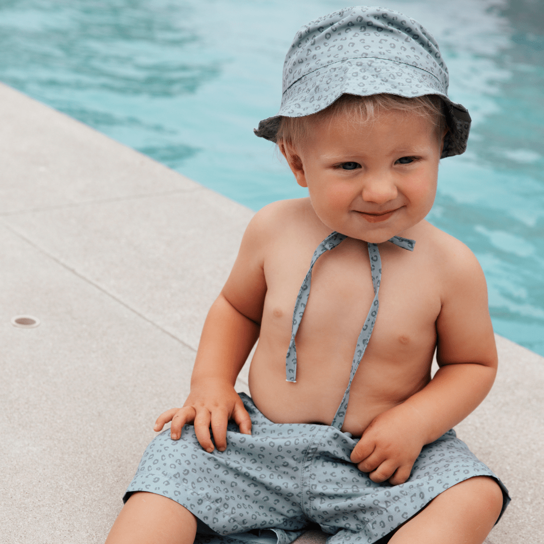 Sun Hat - Green - Leopard