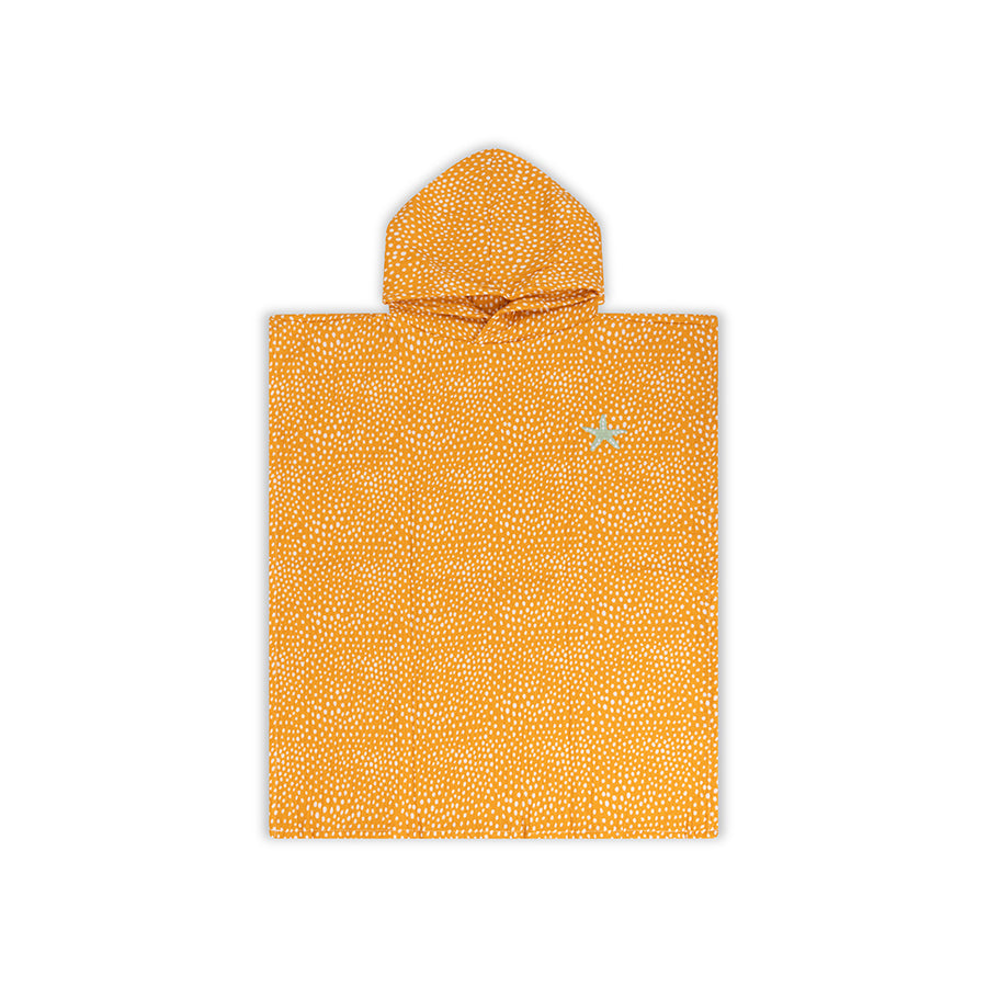 Beach Poncho - Orange - Dots - 52 x 52 cm