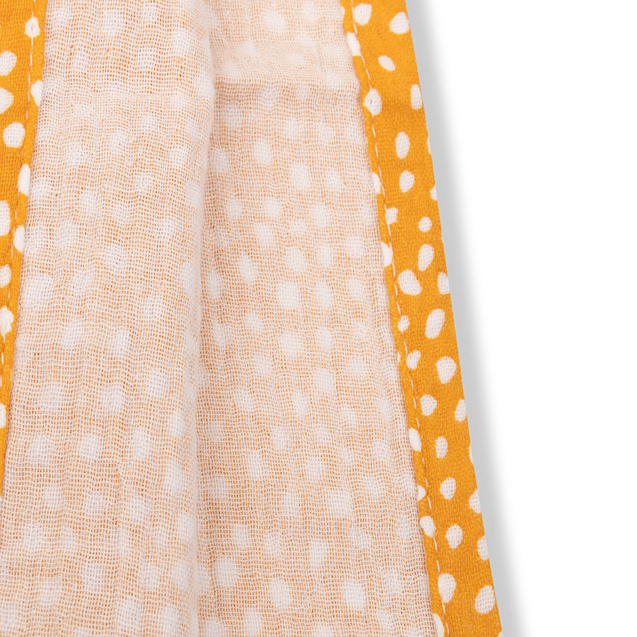 Beach Poncho - Orange - Dots - 52 x 52 cm