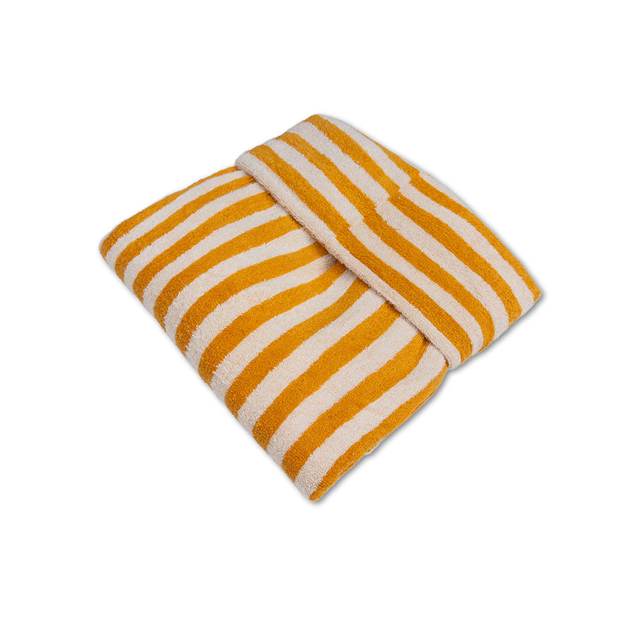 Poncho de playa - Amarillo/Blanco - Flow - 65 x 65 cm