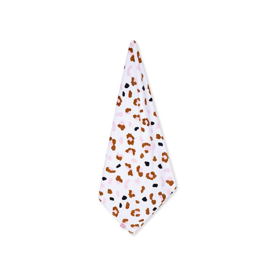 Beach Towel Cotton - Khaki - Leopard - 135 x 65 cm