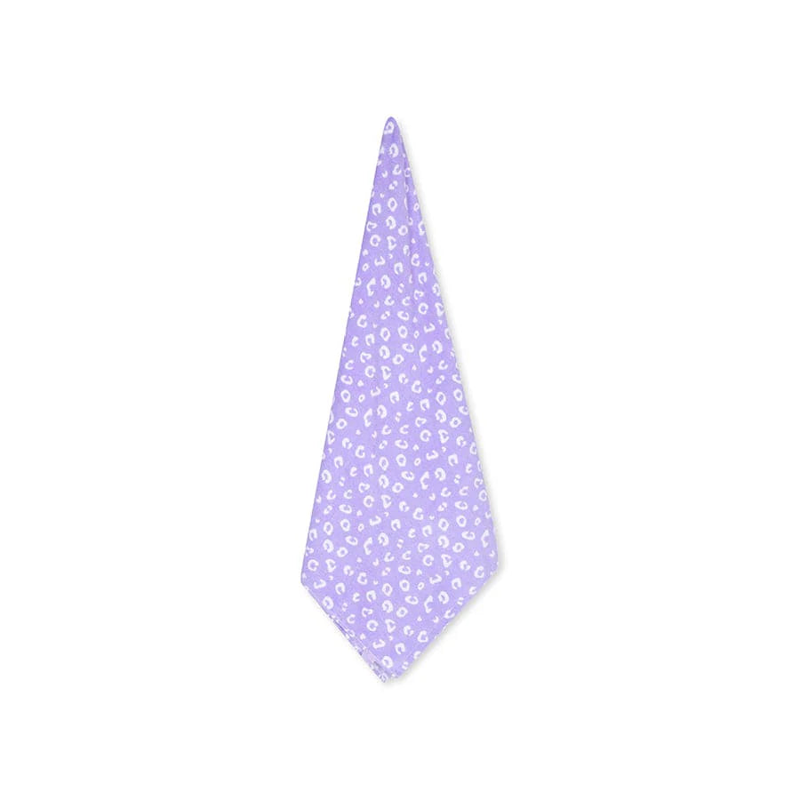 Beach Towel Cotton - Lila - Leopard - 135 x 65 cm