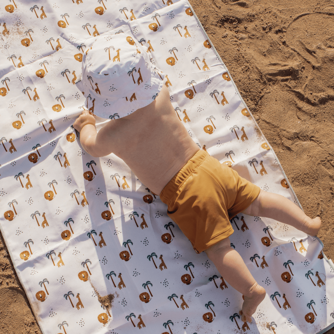 Beach Towel Microfiber - Multicolor - Jungle - 135 x 65 cm