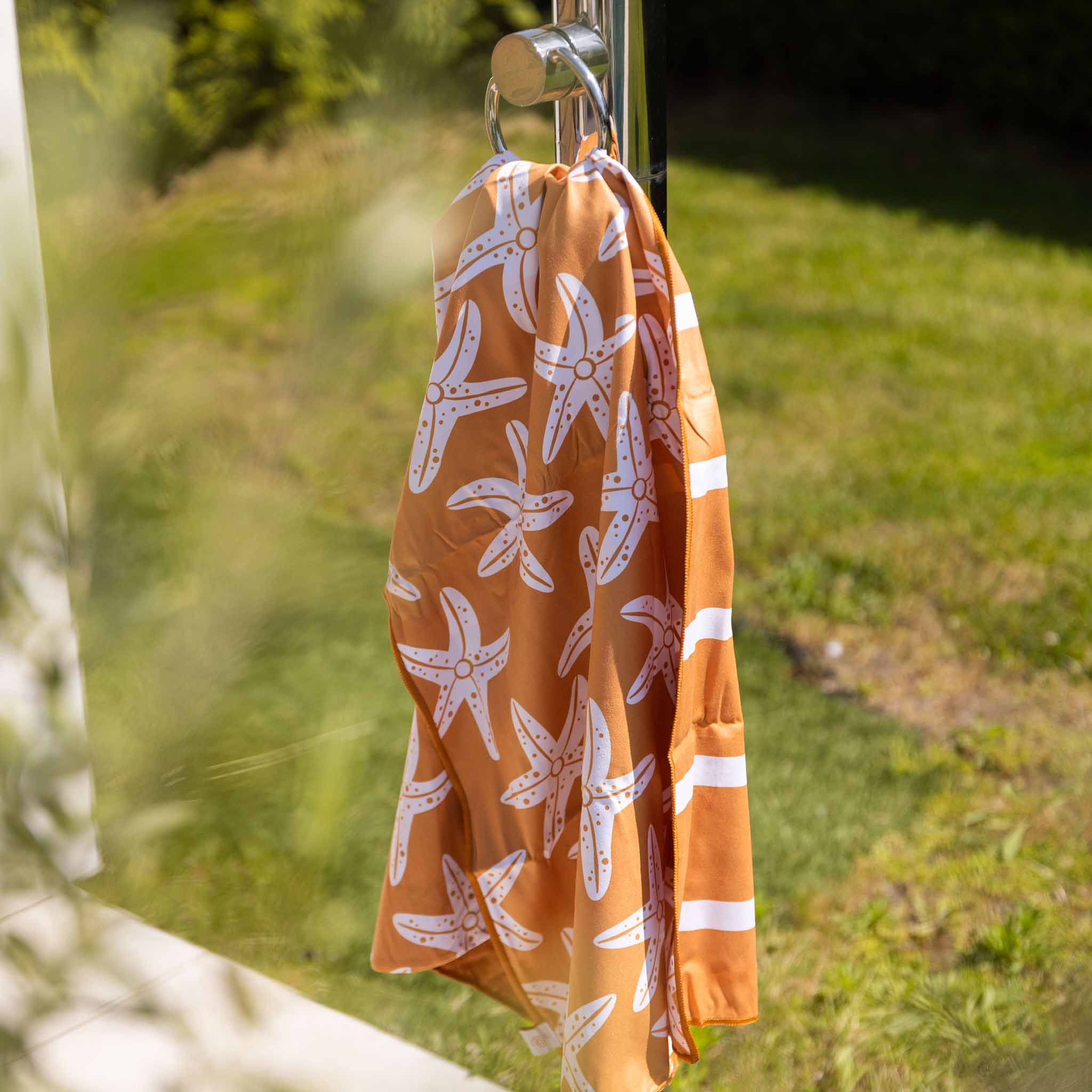Beach Towel Microfiber - Orange - Seastar 135 x 65 cm