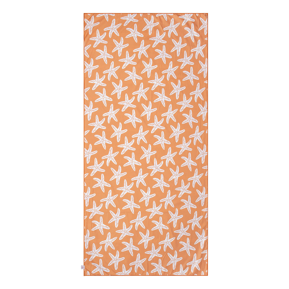 Beach Towel Microfiber - Orange - Seastar 135 x 65 cm
