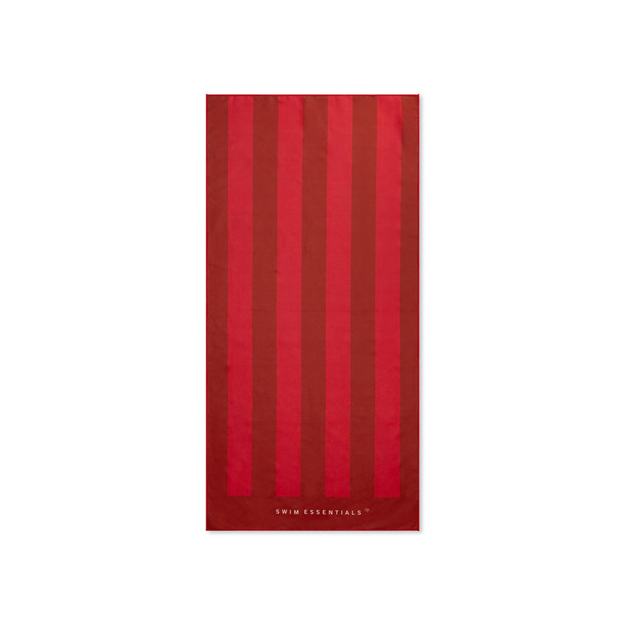 Beach Towel Microfiber - Red - Crabby - 135 x 65 cm