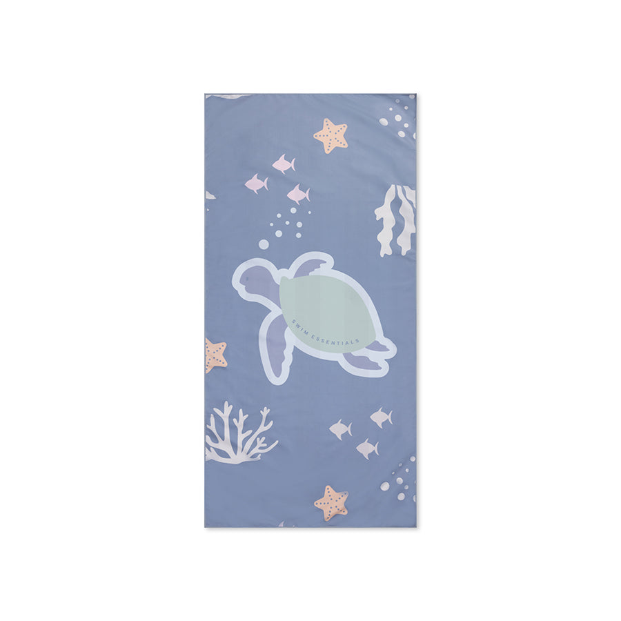 Beach Towel Microfiber - Blue - Coral Bliss - 135 x 65 cm