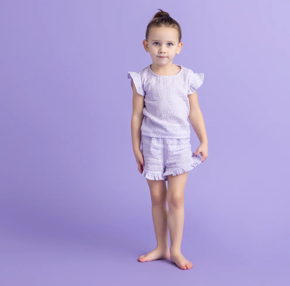 Beachwear Girls - Muslin - Lila - Leopard