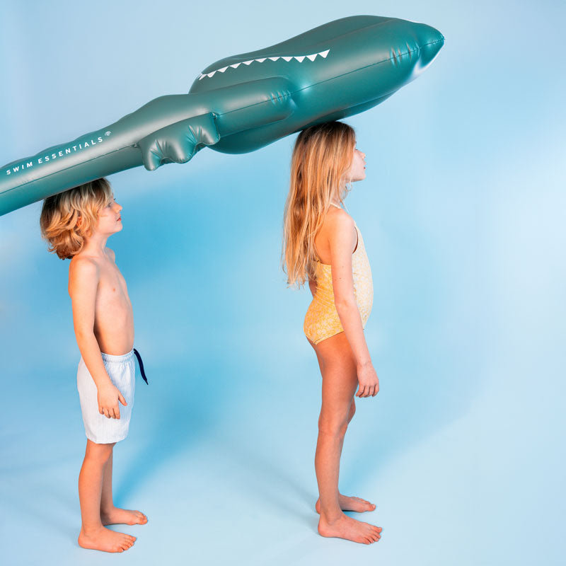 Flotador inflable cocodrilo de lujo - Verde - Dreamscape