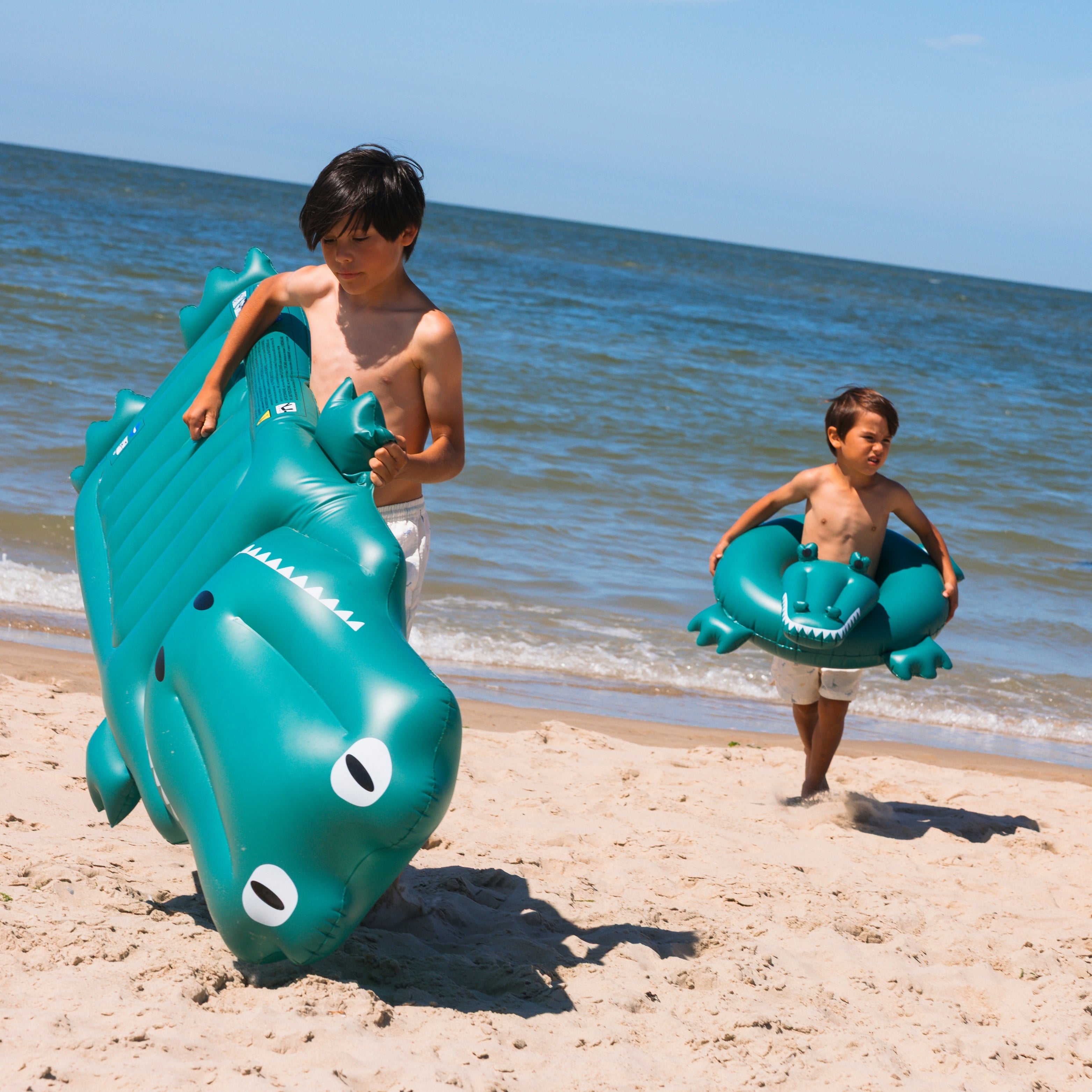 Flotador inflable cocodrilo de lujo - Verde - Dreamscape