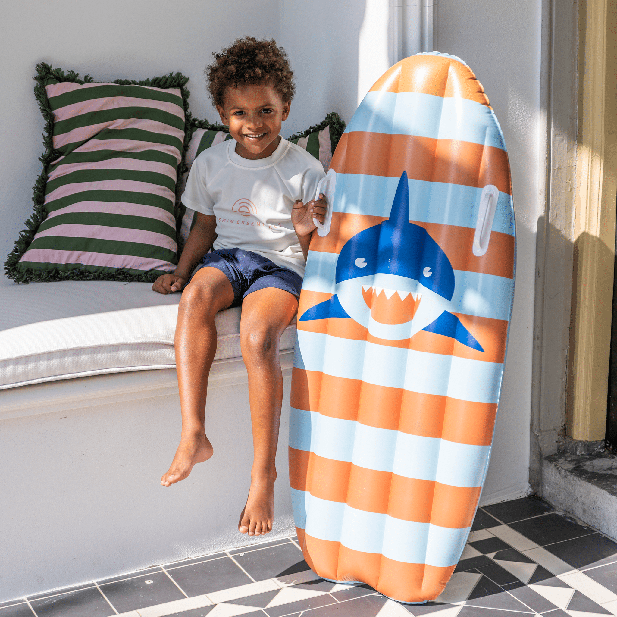 Inflatable Surfboard - Multicolor - Tropic Shark