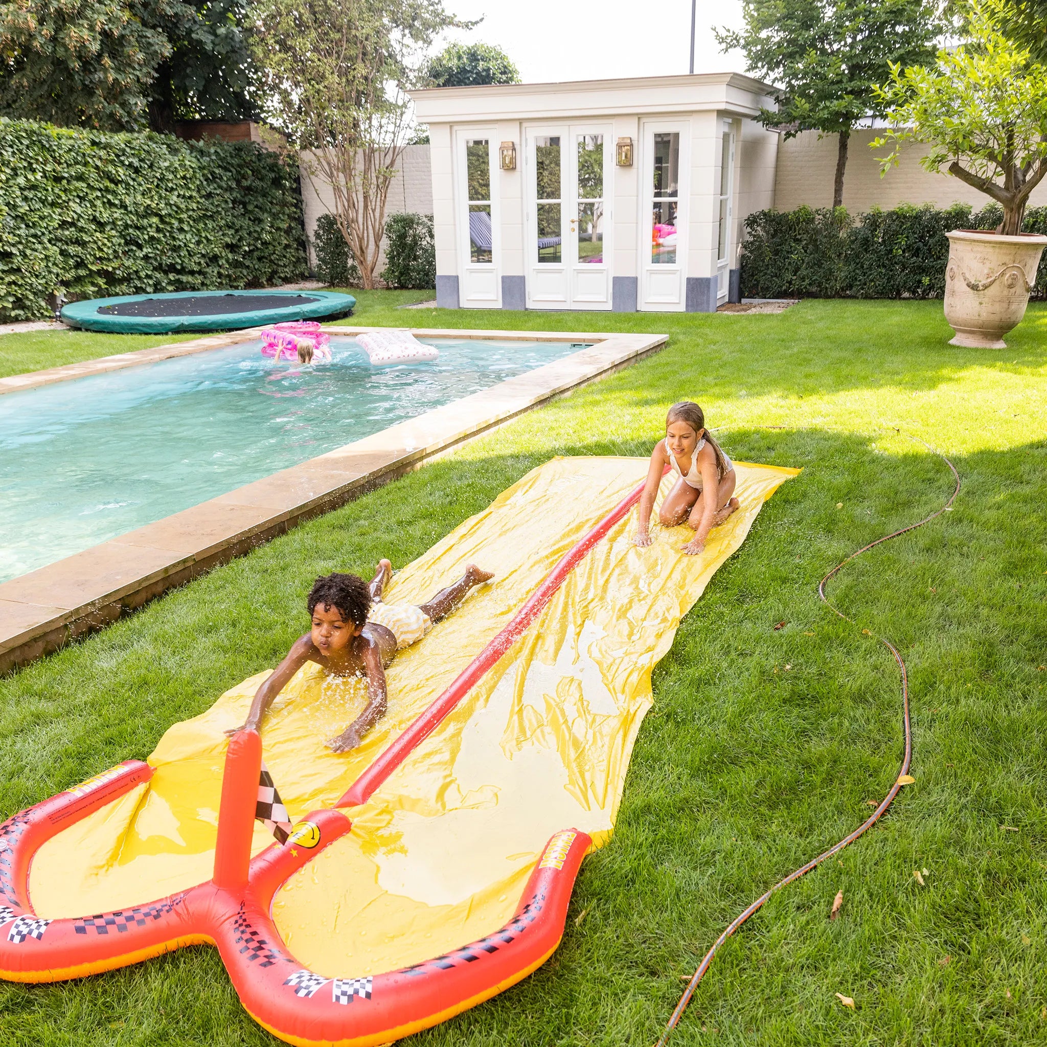 Inflatable Water Slide - Multicolor - Racing