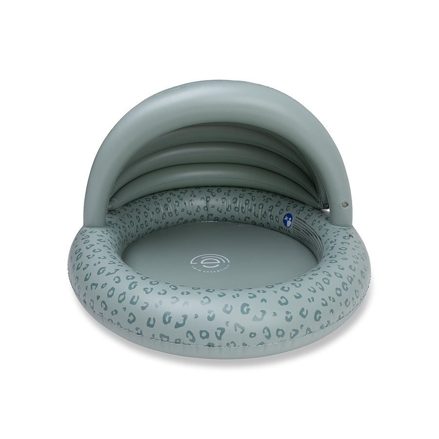 Kids Pool - Green - Leopard - Ø 100 cm with Canopy