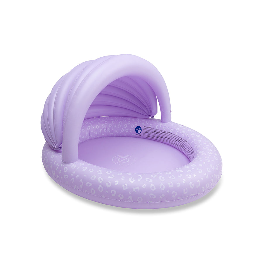 Kids Pool - Lila - Leopard - Ø 100 cm with Canopy