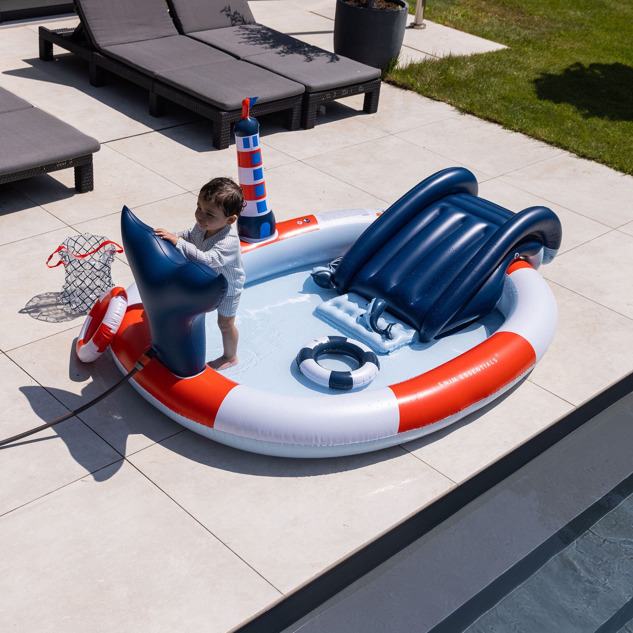 Play Pool - Multicolor - Ocean Stripes