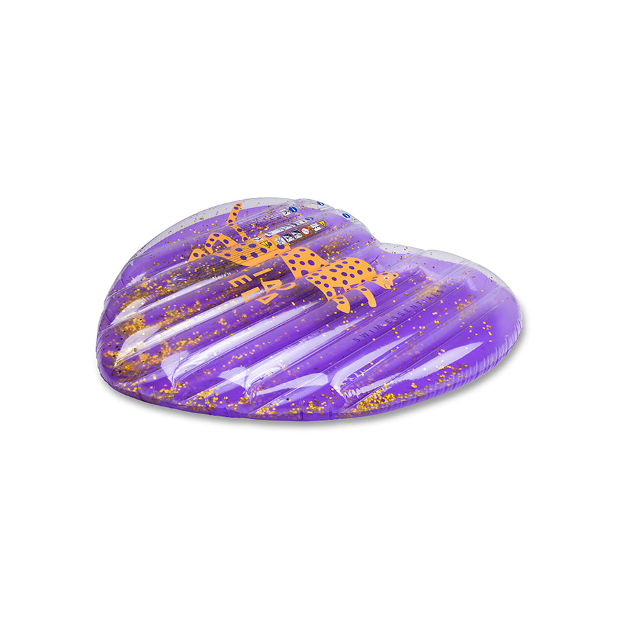 Pool Float - Purple Heart - Leopard - 150 cm