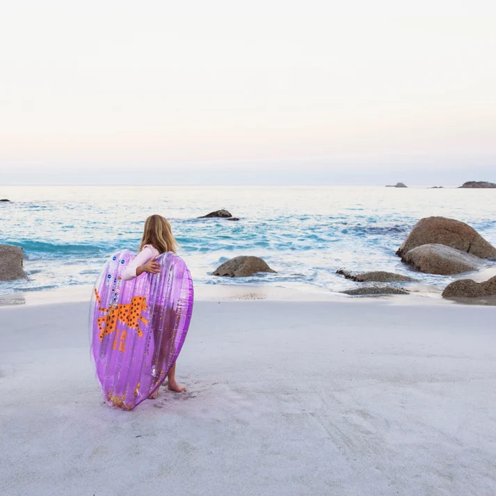 Pool Float - Purple Heart - Leopard - 150 cm