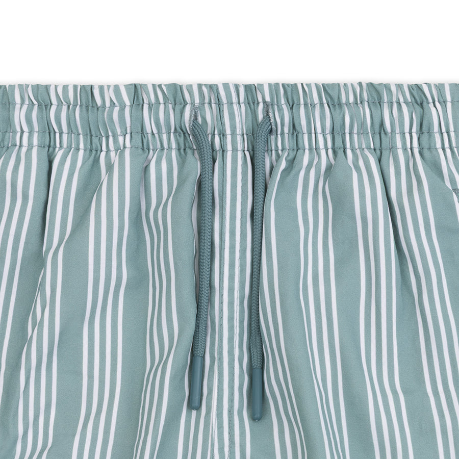 Swim Shorts - Green - Resort Stripes