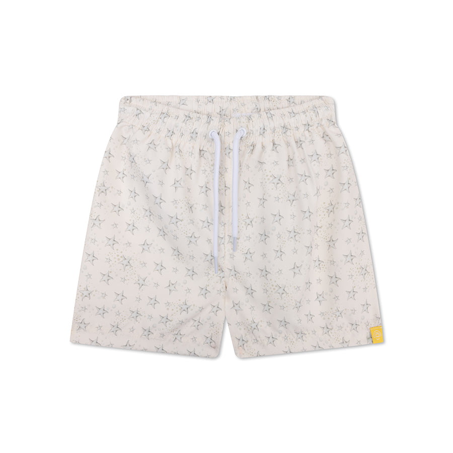 Swim Shorts - White - Stars
