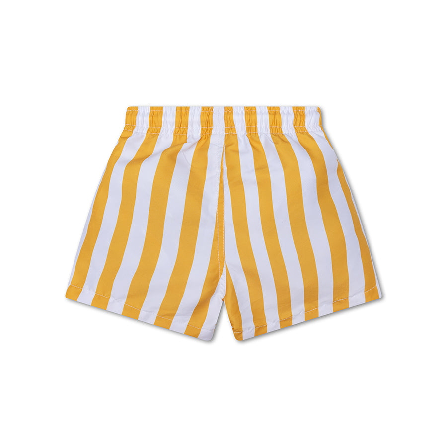 Swim Shorts - Yellow/White - Flow