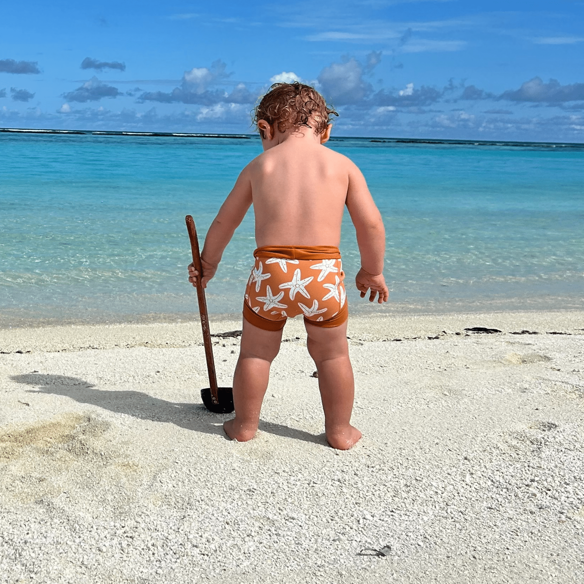 Swim Diaper - Neoprene - Orange - Seastar