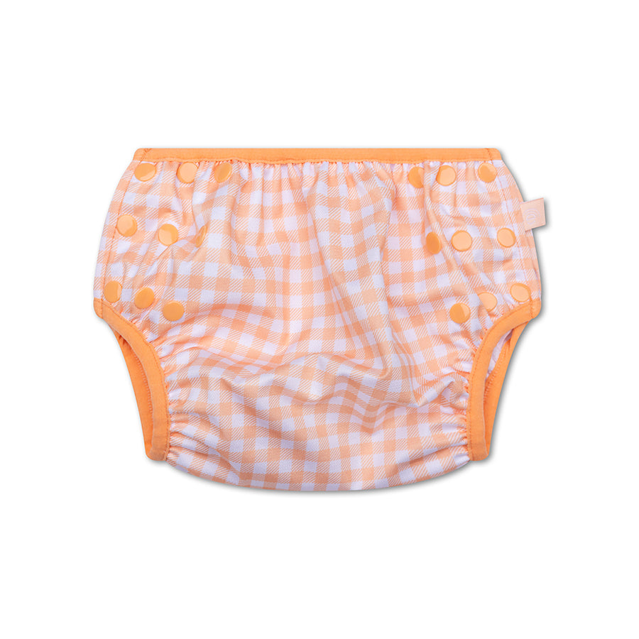 Swim Diaper - Orange/White - Sunset Grid