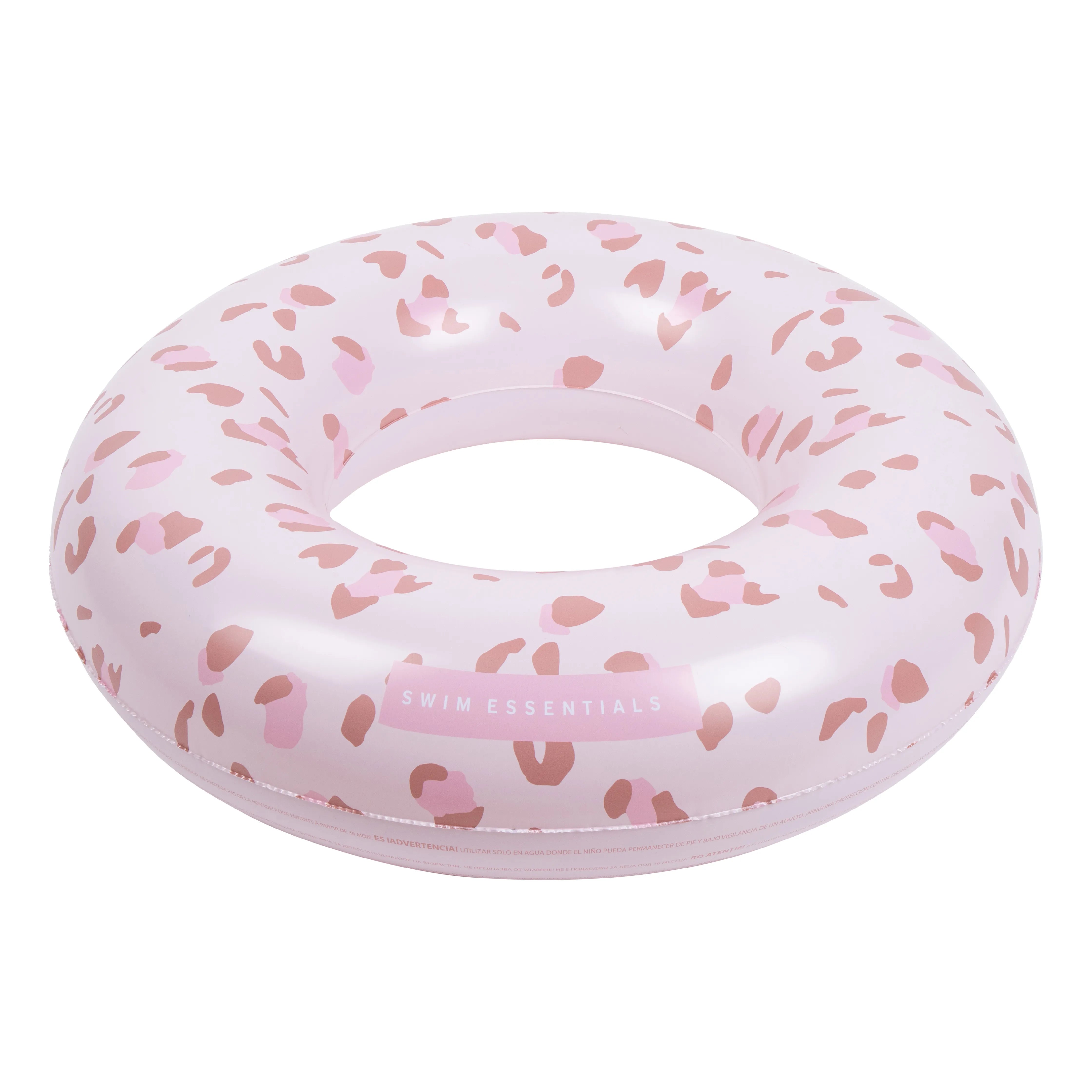 Swim Ring - Old Pink - Leopard