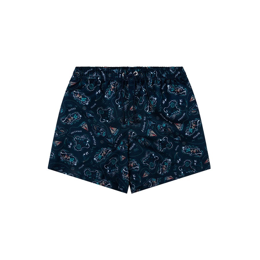 Swim Shorts - Dark Blue - Islands
