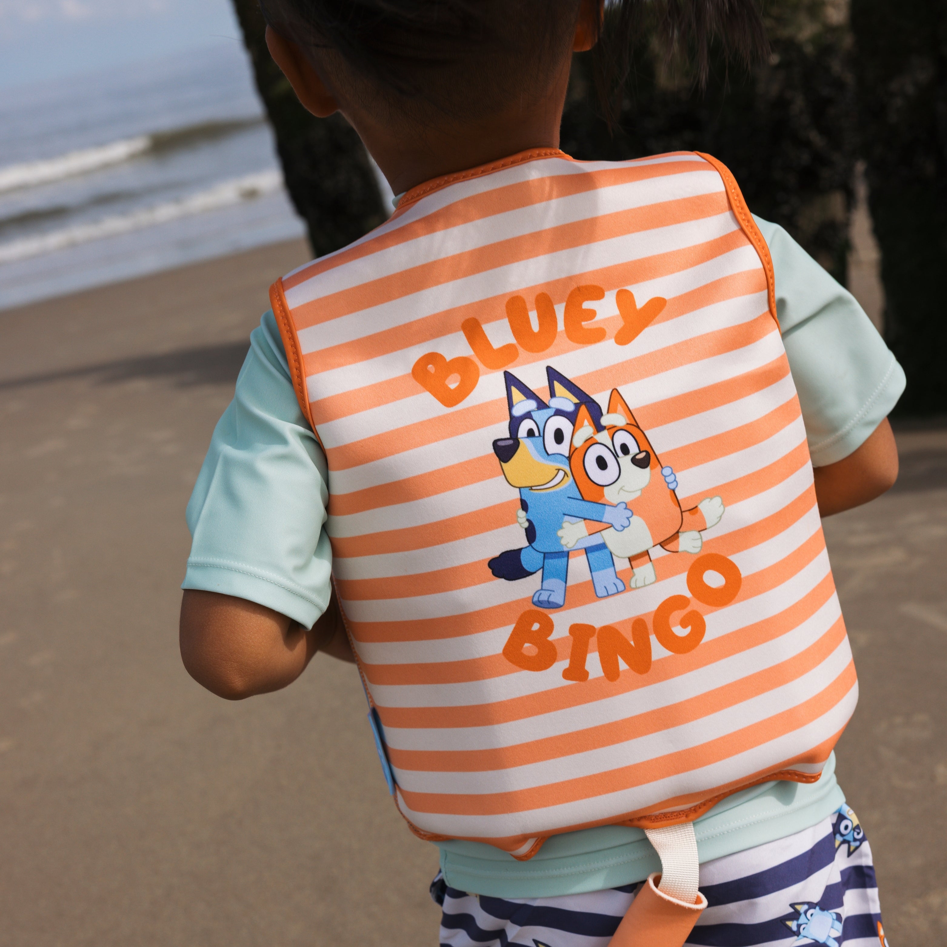 Swim Vest - Orange - Bluey