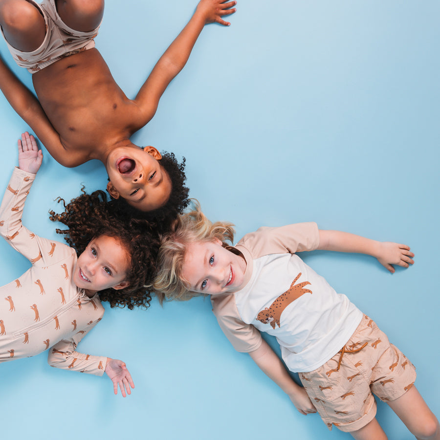 Swimming T-Shirt - Short Sleeve - Brown - Roamer