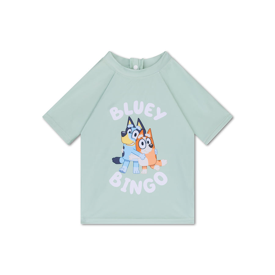 Swimming T-Shirt - Short Sleeve - Green - Bluey