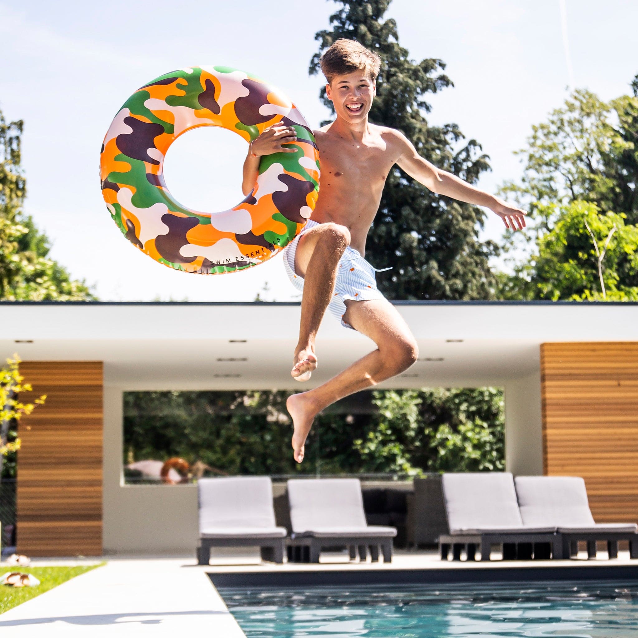 Swim Ring - Camouflage - Forest Fade - Ø 90 cm