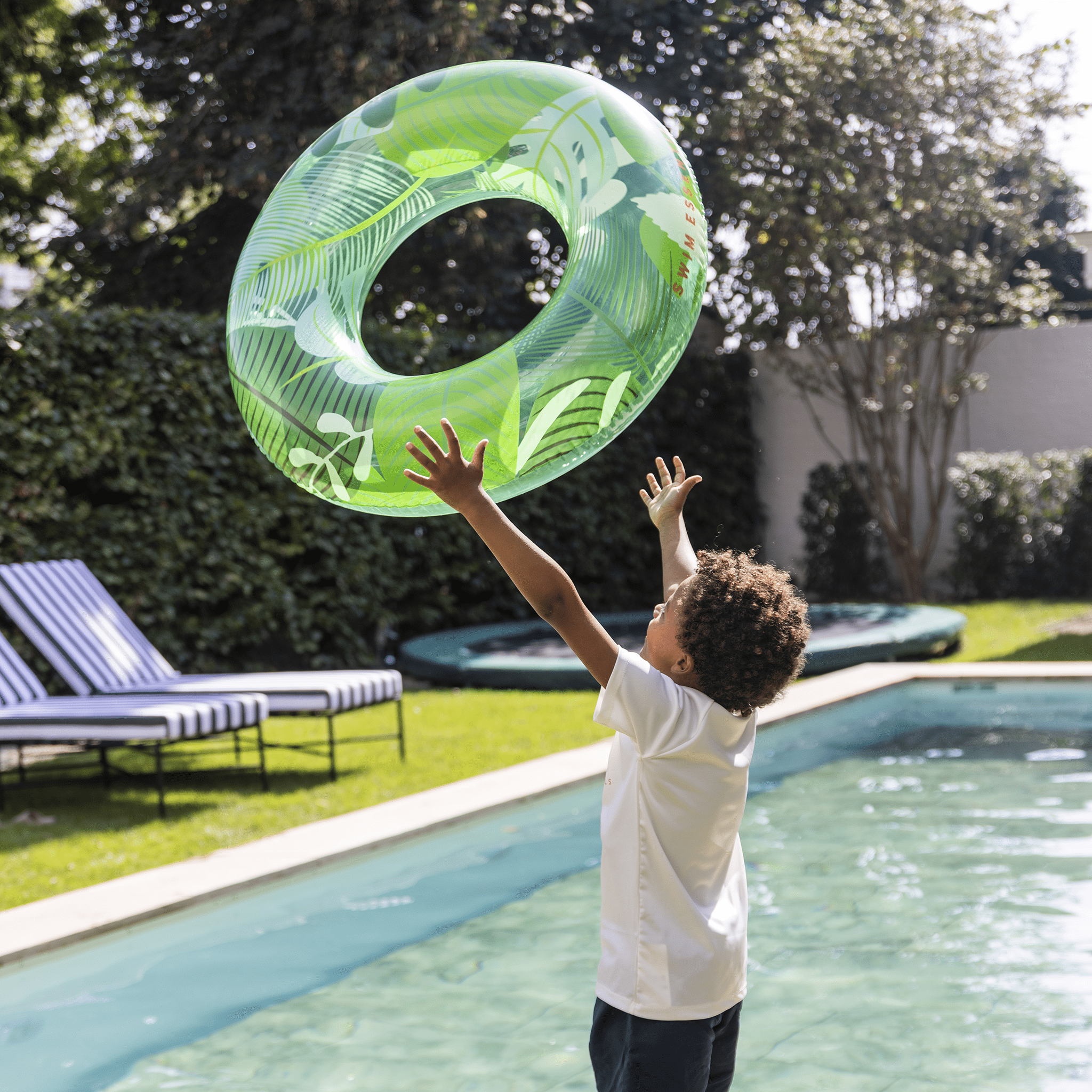 Swim Ring - Green - Tropic dream - Ø 90 cm