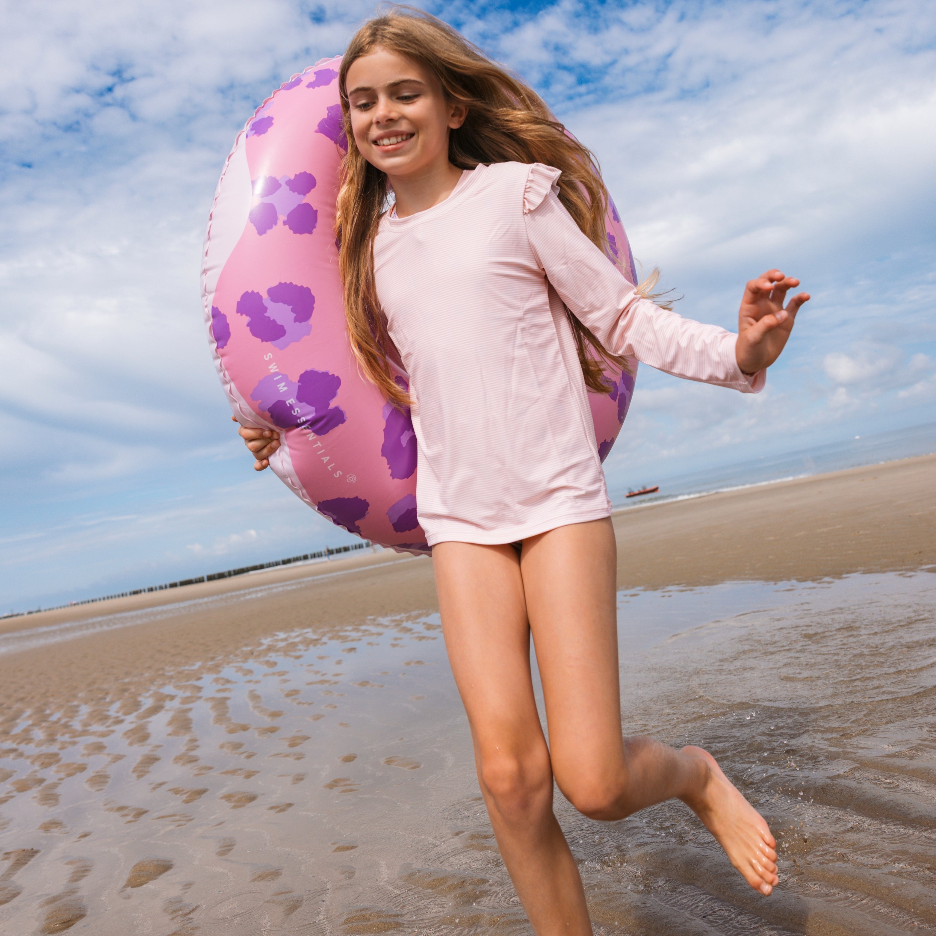 Swim Ring - Purple/Pink - Donut - Ø 90 cm