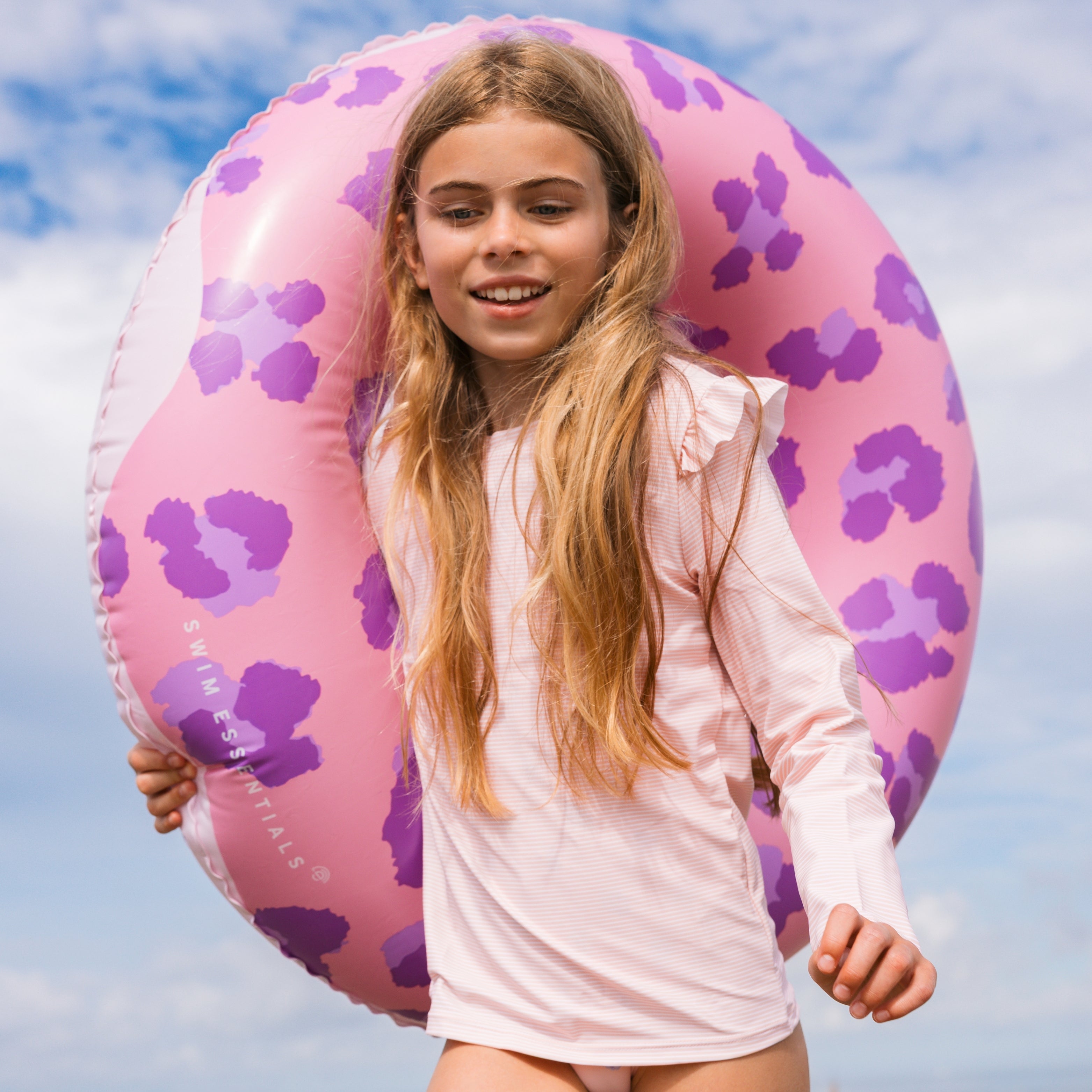 Swim Ring - Purple/Pink - Donut - Ø 90 cm