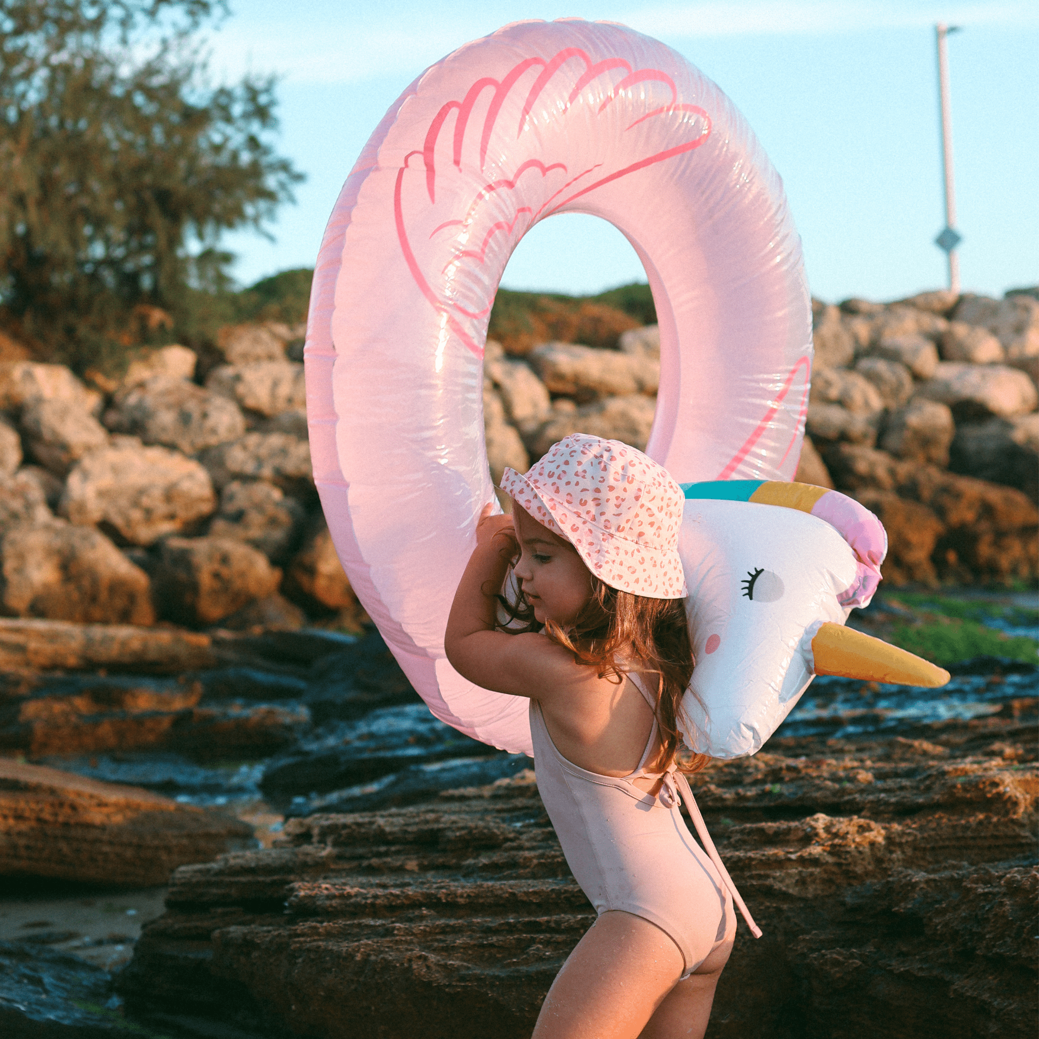 Swim Ring Unicorn - Pink/White - Dreamscape - Ø 95 cm