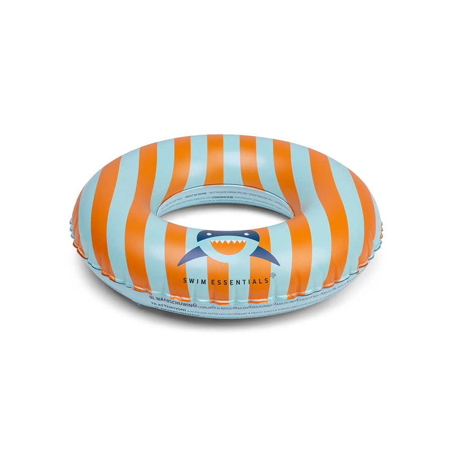 Swim Ring - Orange/Blue - Tropical Shark - Ø 55 cm