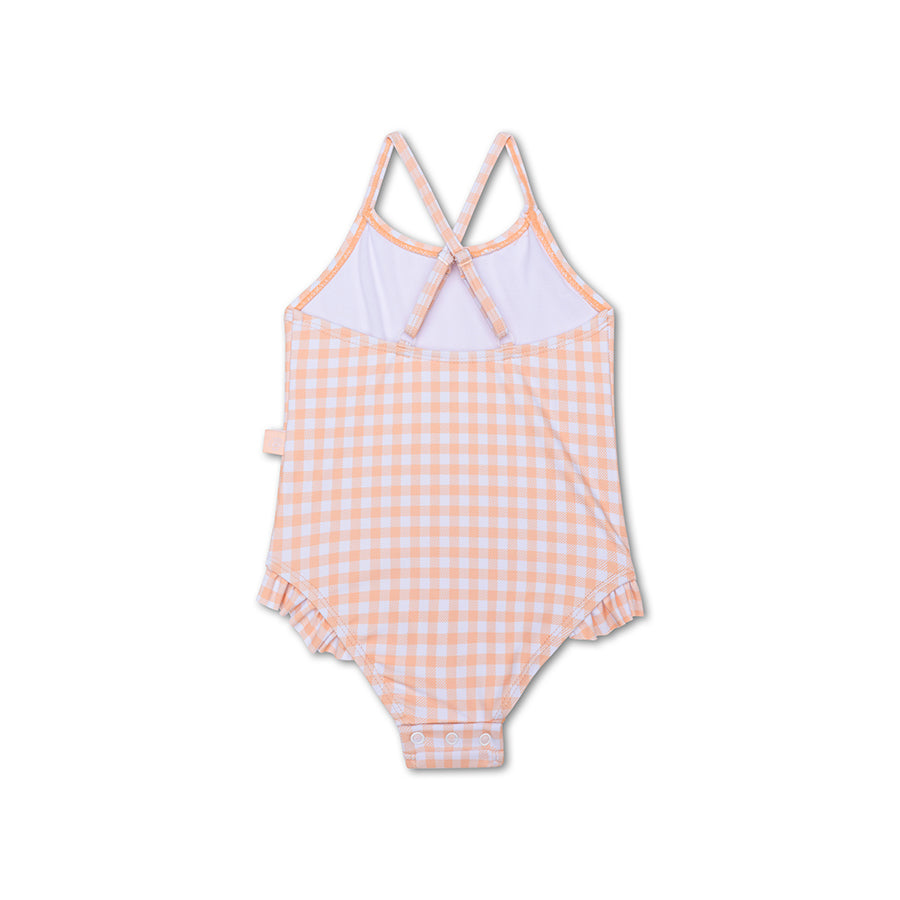 Swimsuit Girls - Orange/White - Sunset Grid