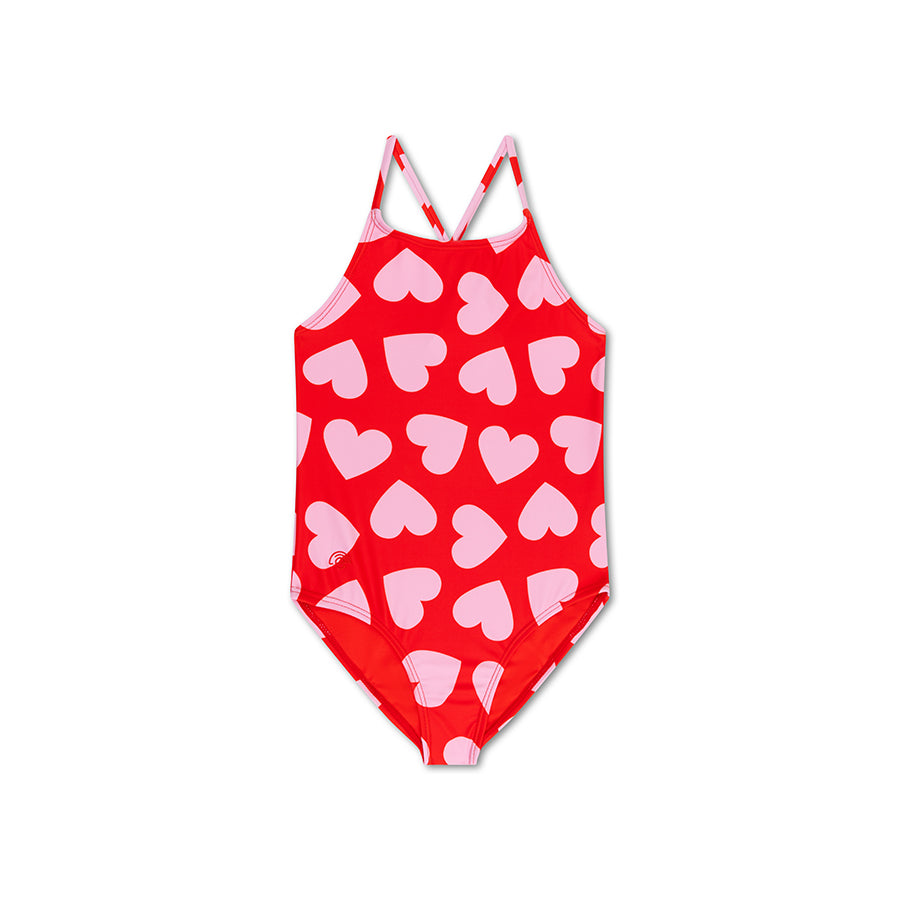 Swimsuit Girls - Red - Hearts