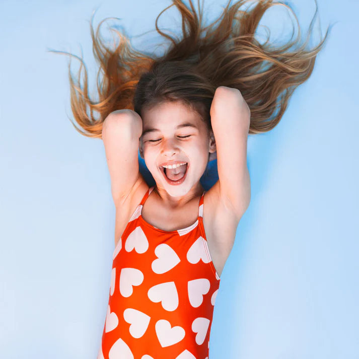 Swimsuit Girls - Red - Hearts