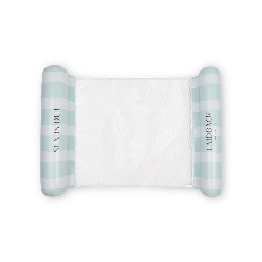 Water Hammock - Green - Resort Stripe