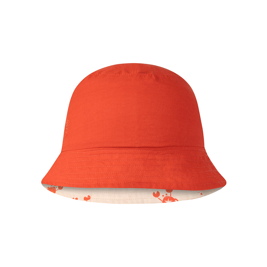 Sun Hat Reversible - Beige/Red - Crabby
