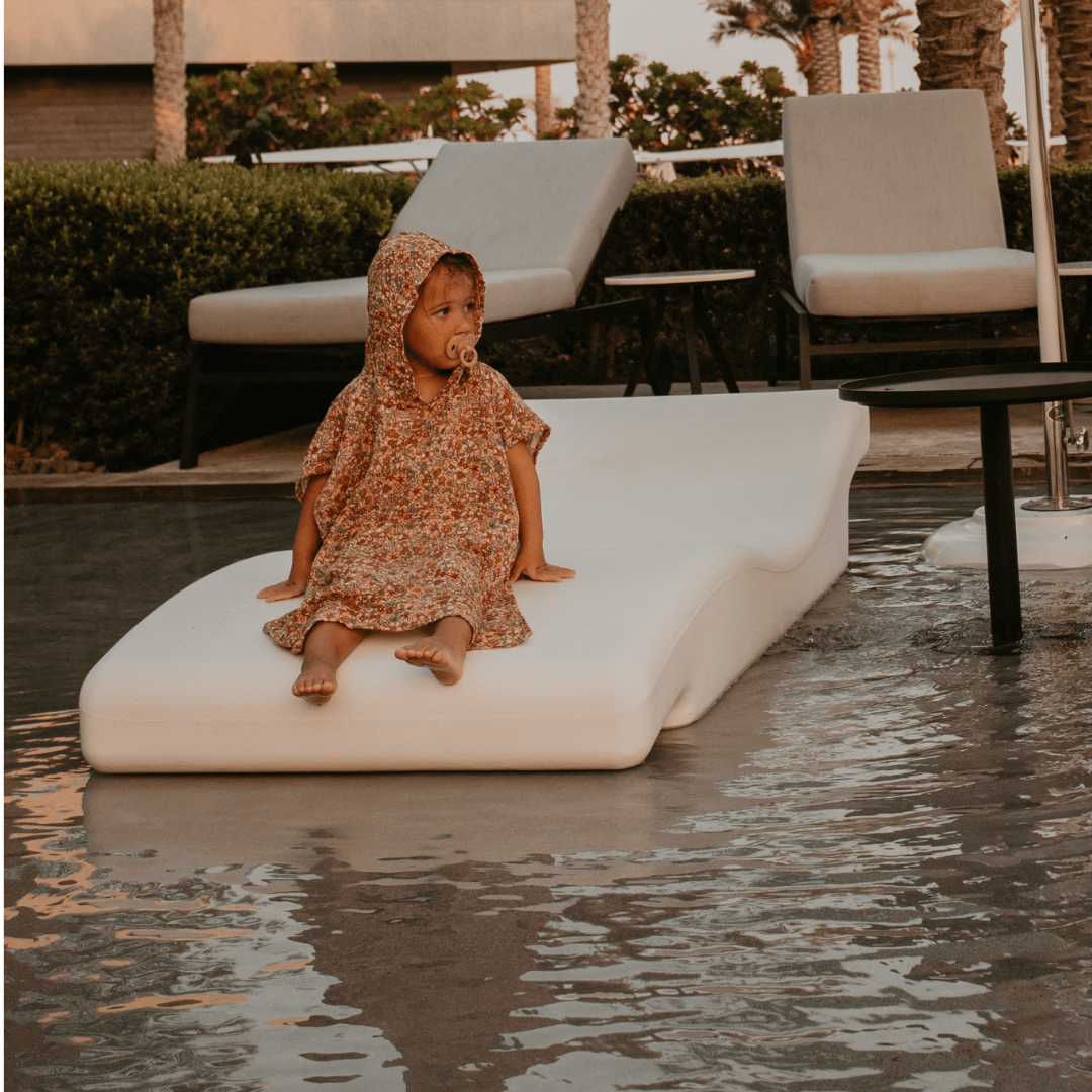 Beach Poncho - Multicolor - Blossom - 50 x 50 cm