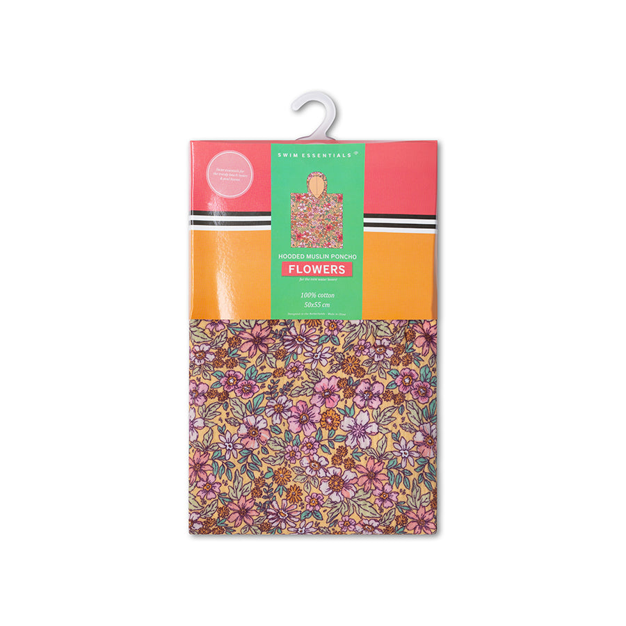 Beach Poncho - Multicolor - Blossom - 50 x 50 cm