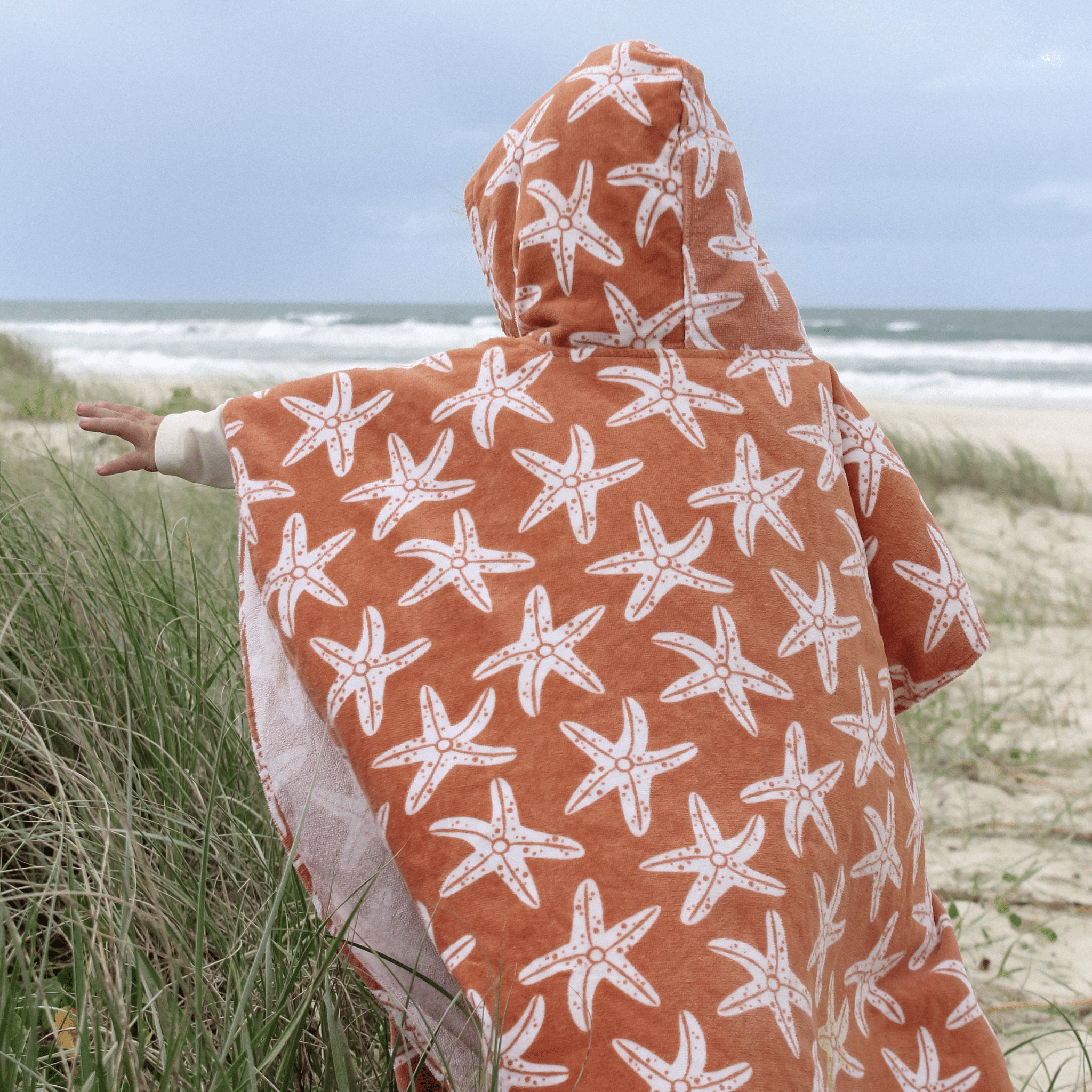Beach Poncho - Orange - Seastar
