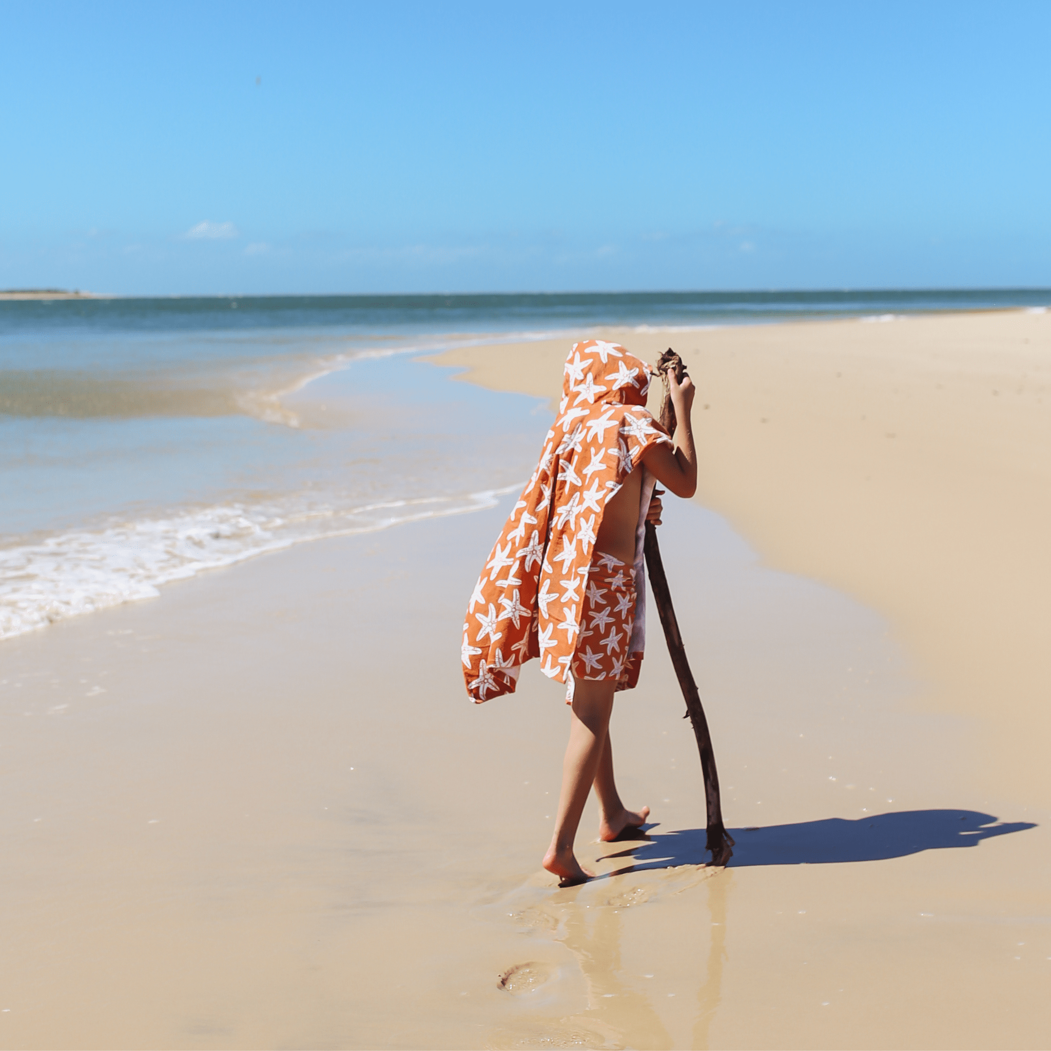 Beach Poncho - Orange - Seastar